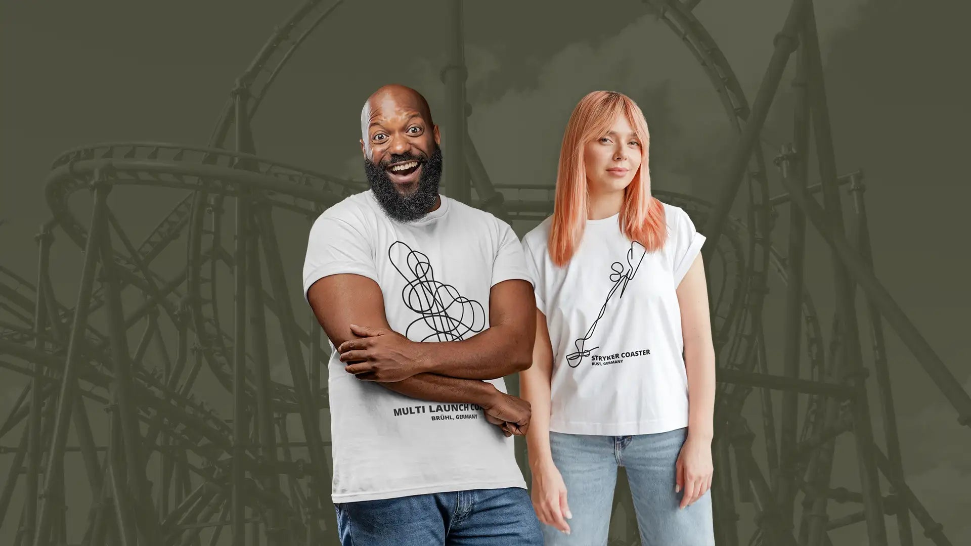 Coasterfashion Layout Kollektion - Achterbahn und Freizeitpark T-Shirts